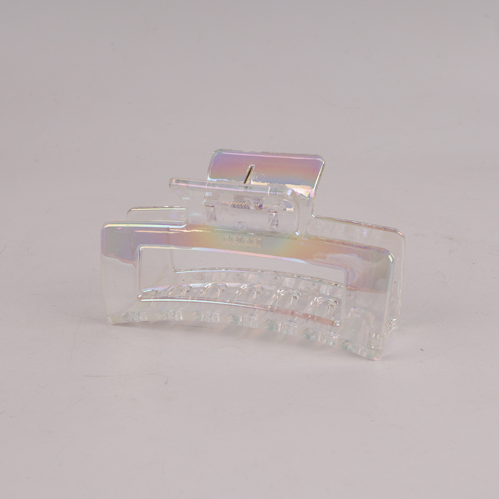 智贝SKU图_2韩国ins夏季人鱼姬镭射抓夹简约透明大号