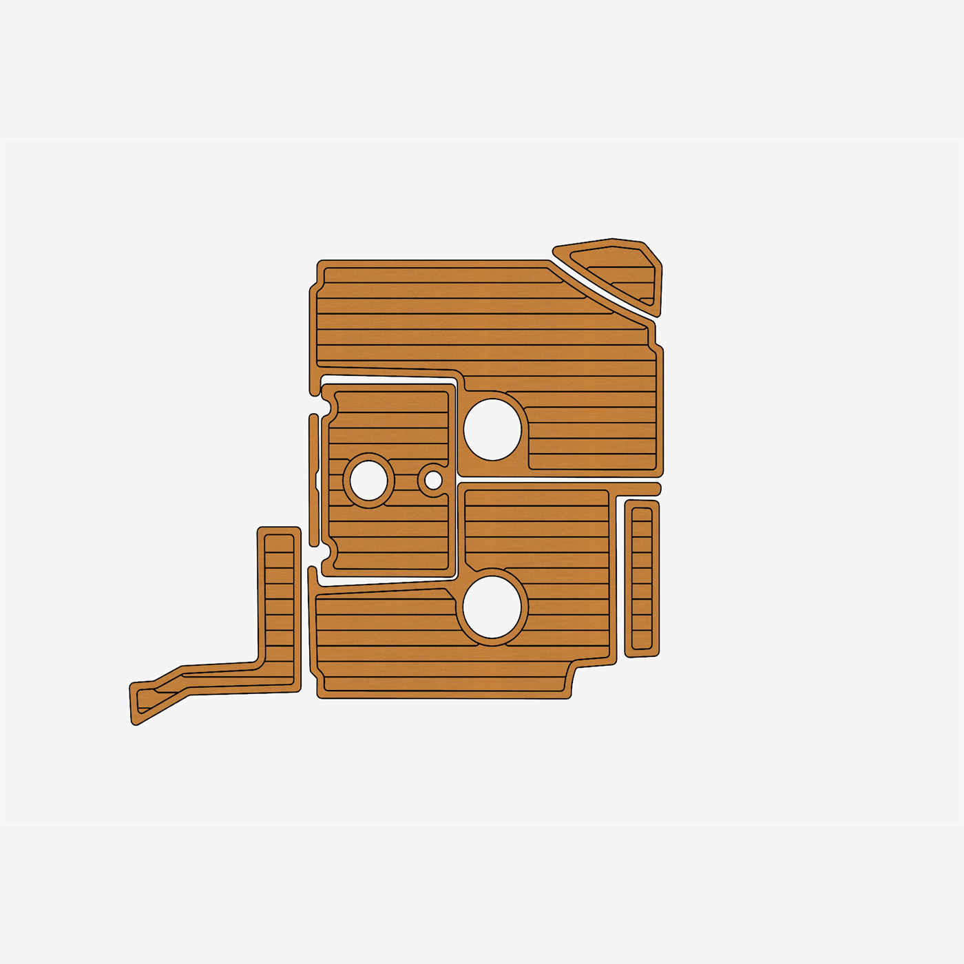 Quicksilver Cabin 505 Faux EVA teak Marine foam mat Floor