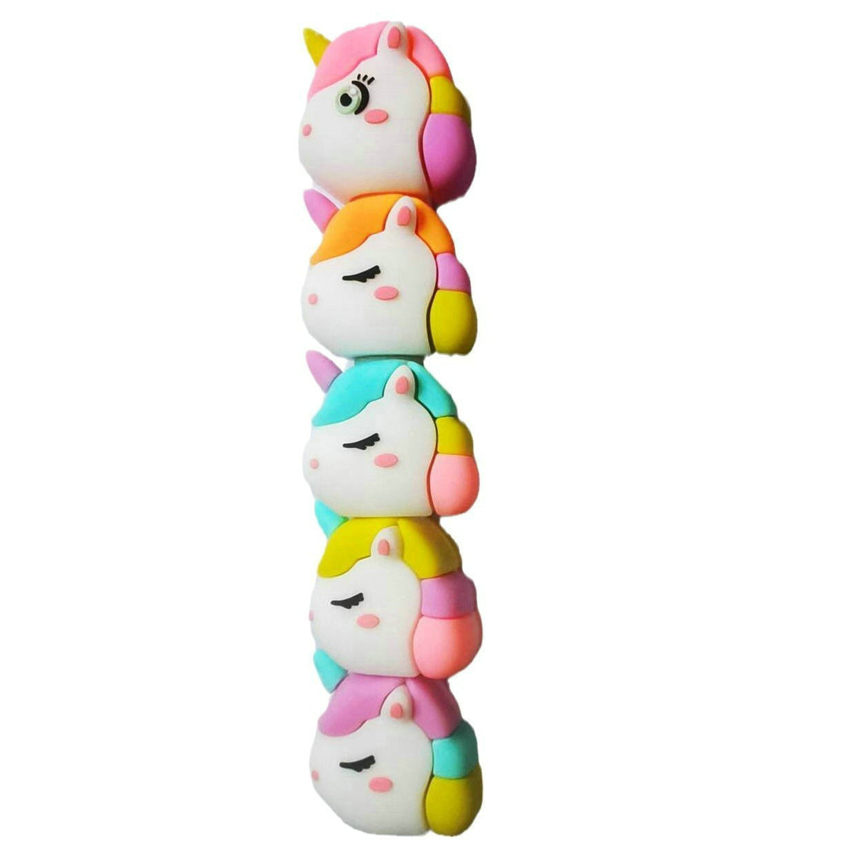 独角兽笔粒体风格多能事趣青春加载叠叠高多层次集成归并软胶笔