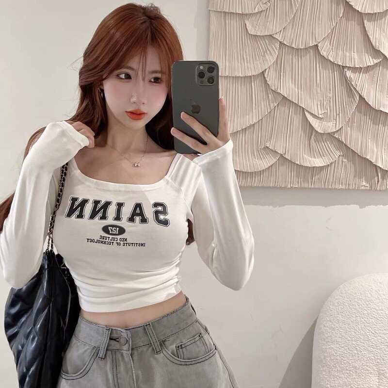 Women's Slim-Fit Pleated Niche Shoulder Top