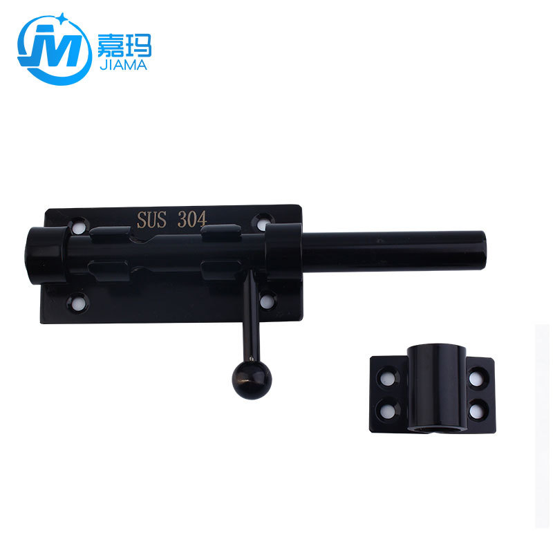 PK7J universal latch, upper and lower latches, 304 stainless steel latch, baked black finish latch, door bolt, door latch, elegant black