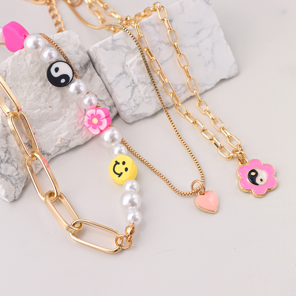 Fashion Flower Alloy Womenu0027S Layered Necklaces 1 Set