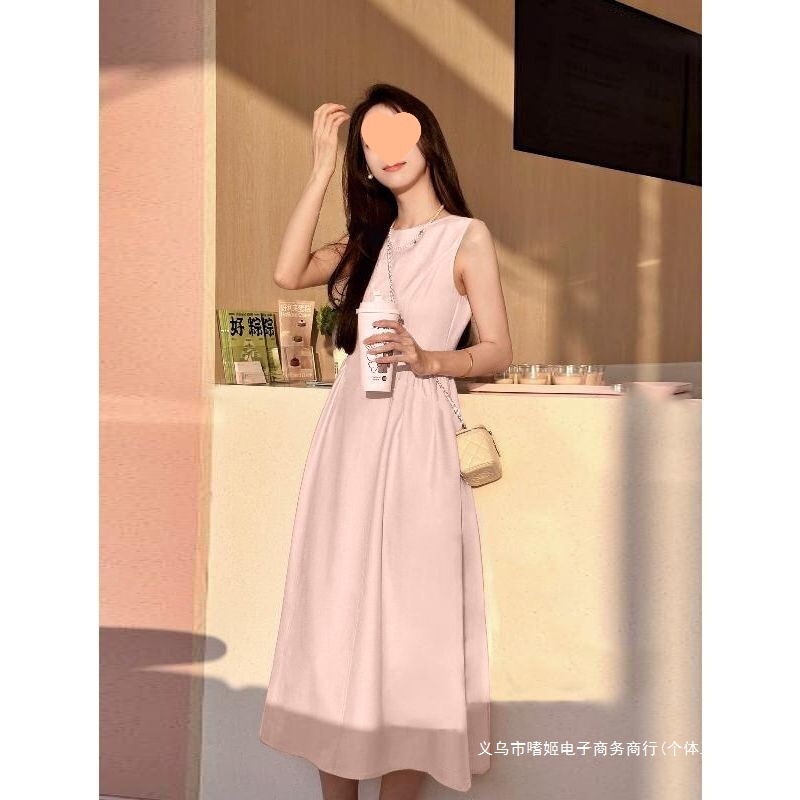 Elegant French-Style Dress for Women, 2026 Spring New Model, High-End Slimming A-Line Dress, Simple Long Dress for Petite Figures Elegant French-Style Dress for Women, 2026 Spring New Model, High-End Slimming A-Line Dress, Simple Long Dress for Petite Figures