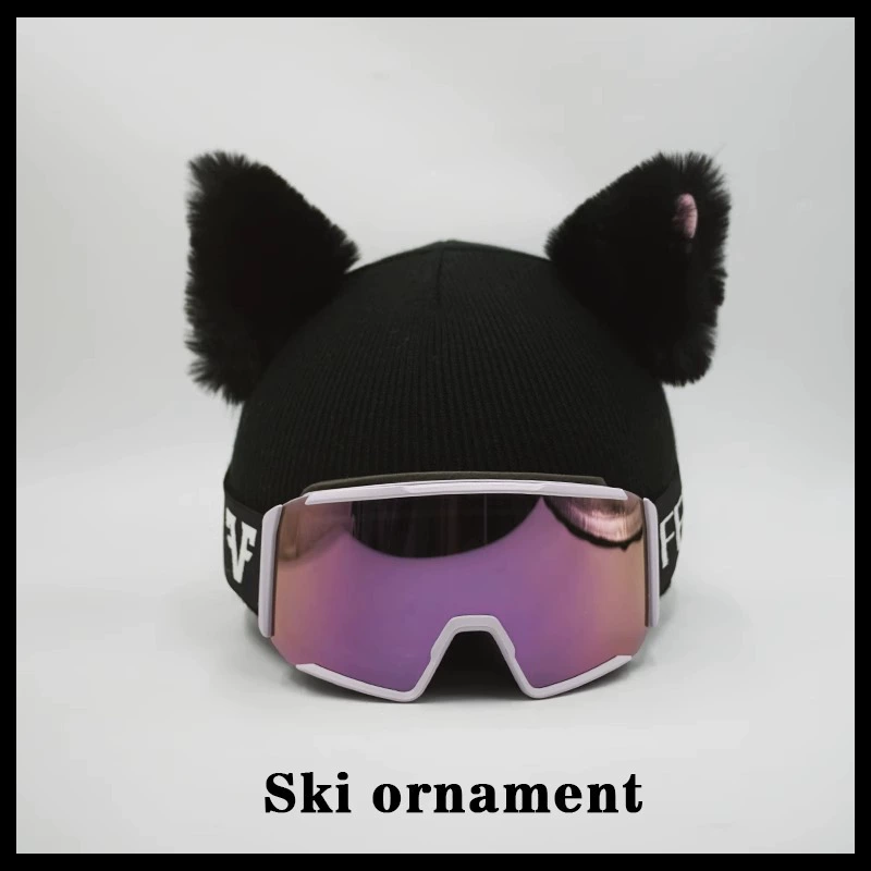 Супер милый теплый чехол для шляп ручной работы кошачий ухо лыжный шлем шлем шлем шлем шпон шлем шлем универсальное оборудование