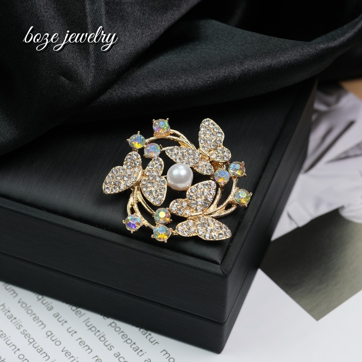 Fashion Corsage Cross-border Brooch High-end Women's Anti-walking Pin High-end Sense Niche All-match Accessories National Style Retro Style