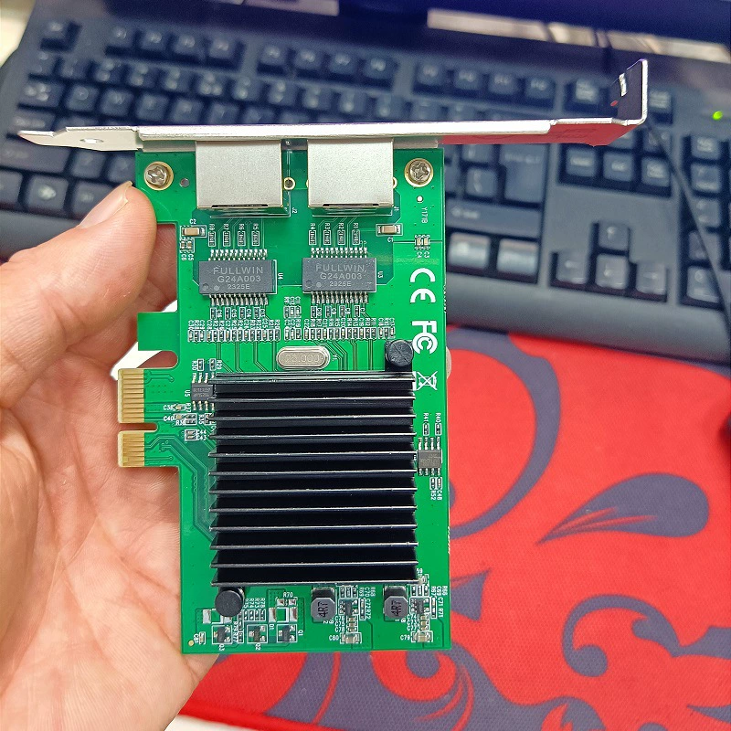 Десктопная PCI-E сетевая карта с двумя портами Intel 82576 чипсет серверная сетевая карта поддерживает конвергенцию, программный маршрутизатор ROS