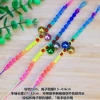 Double bell knotted twisted colorful rope [1 piece]