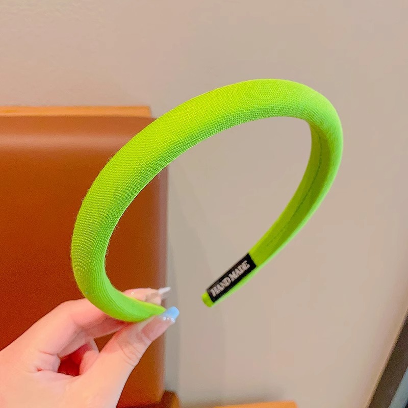 Colegio coreano estilo de color sólido bandas de cabello de chicas simple bandas de cabello delgado de presión universal tarjeta de cabello 2025 nuevo toque de cabello primavera