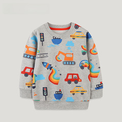 Cross-border supply autumn new boy's crew neck sweatshirt Western and European style small and medium children cartoon printed children's sweatshirt drop shipping