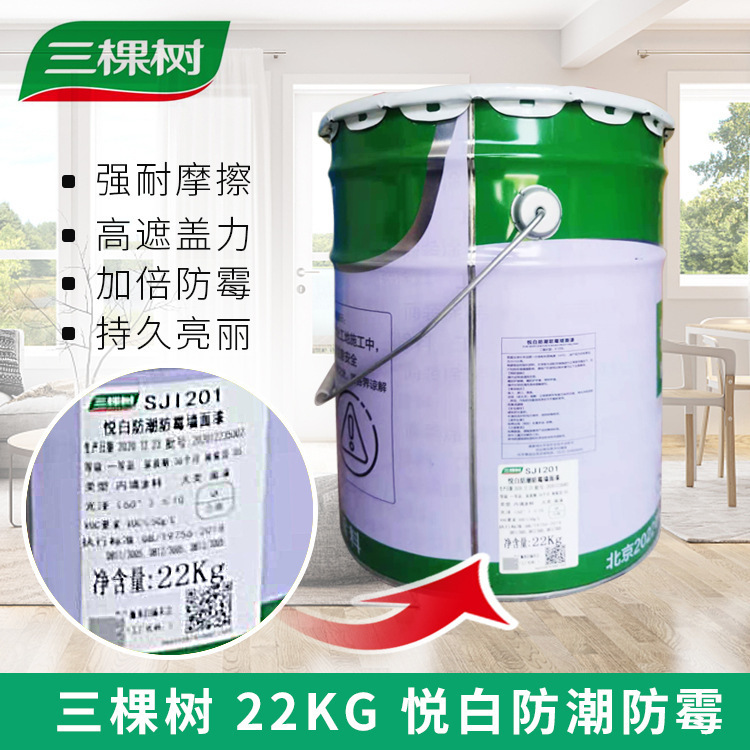 正品正品22悦白防潮防霉墙面漆地下室专用墙面漆涂料工程