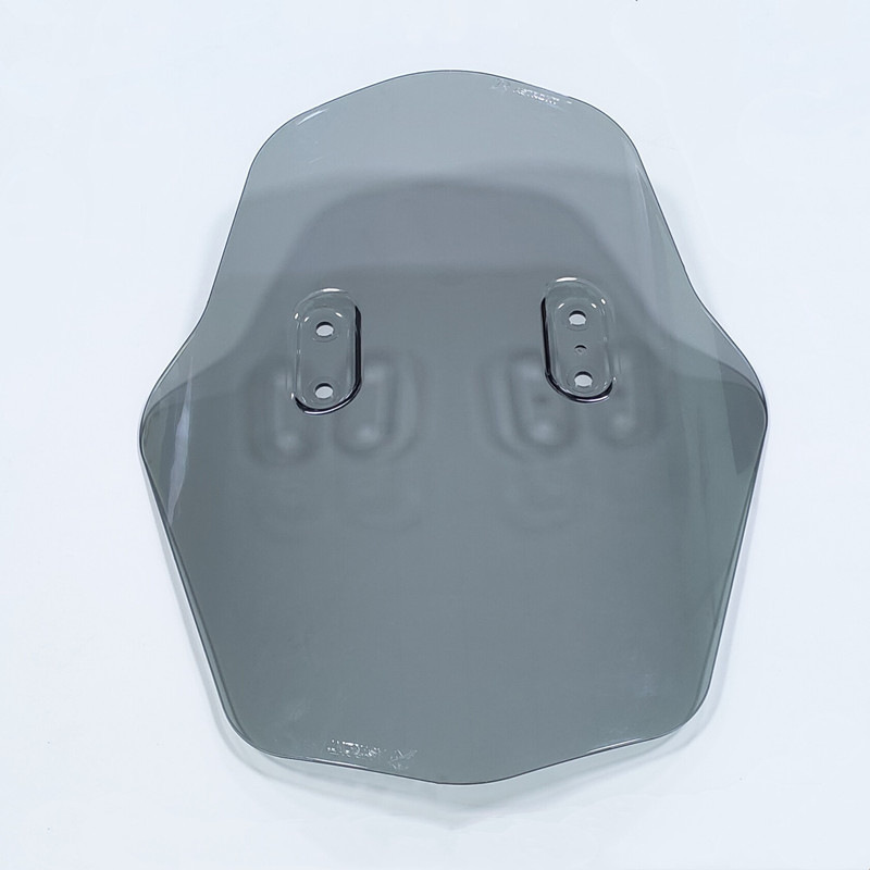 Universal Motorcycle Modified Windshield, Heightened Transparent Front Windshield, Aluminum Alloy Fixed Bracket, Windscreen Accessories
