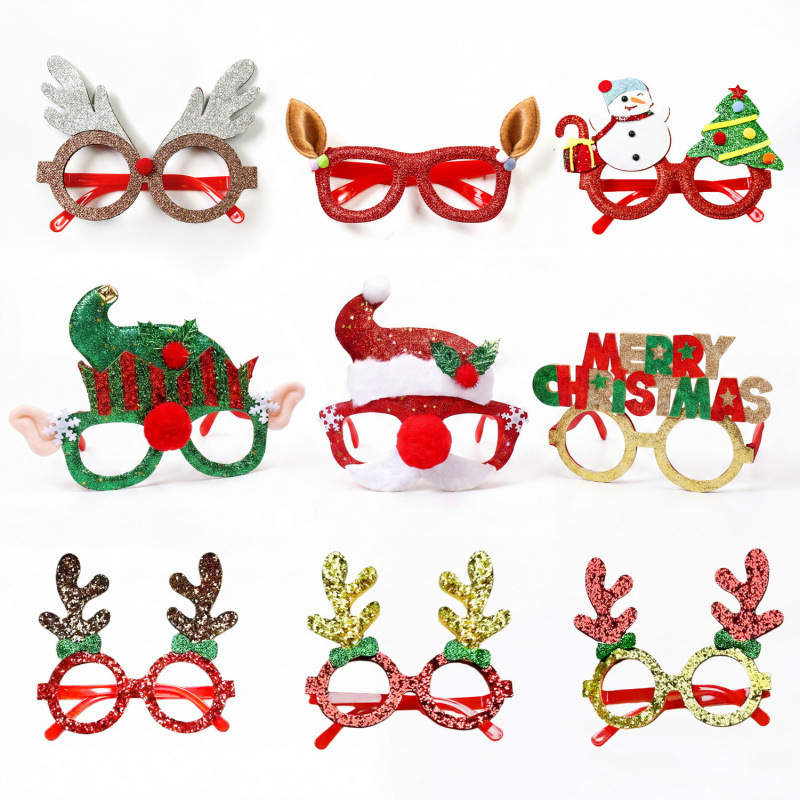 New Christmas Decorative Glasses for Adults and Children, Christmas Gifts, Holiday Supplies, Party Creative Glasses Frames Wholesale New Christmas Decorative Glasses for Adults and Children, Christmas Gifts, Holiday Supplies, Party Creative Glasses Frames Wholesale