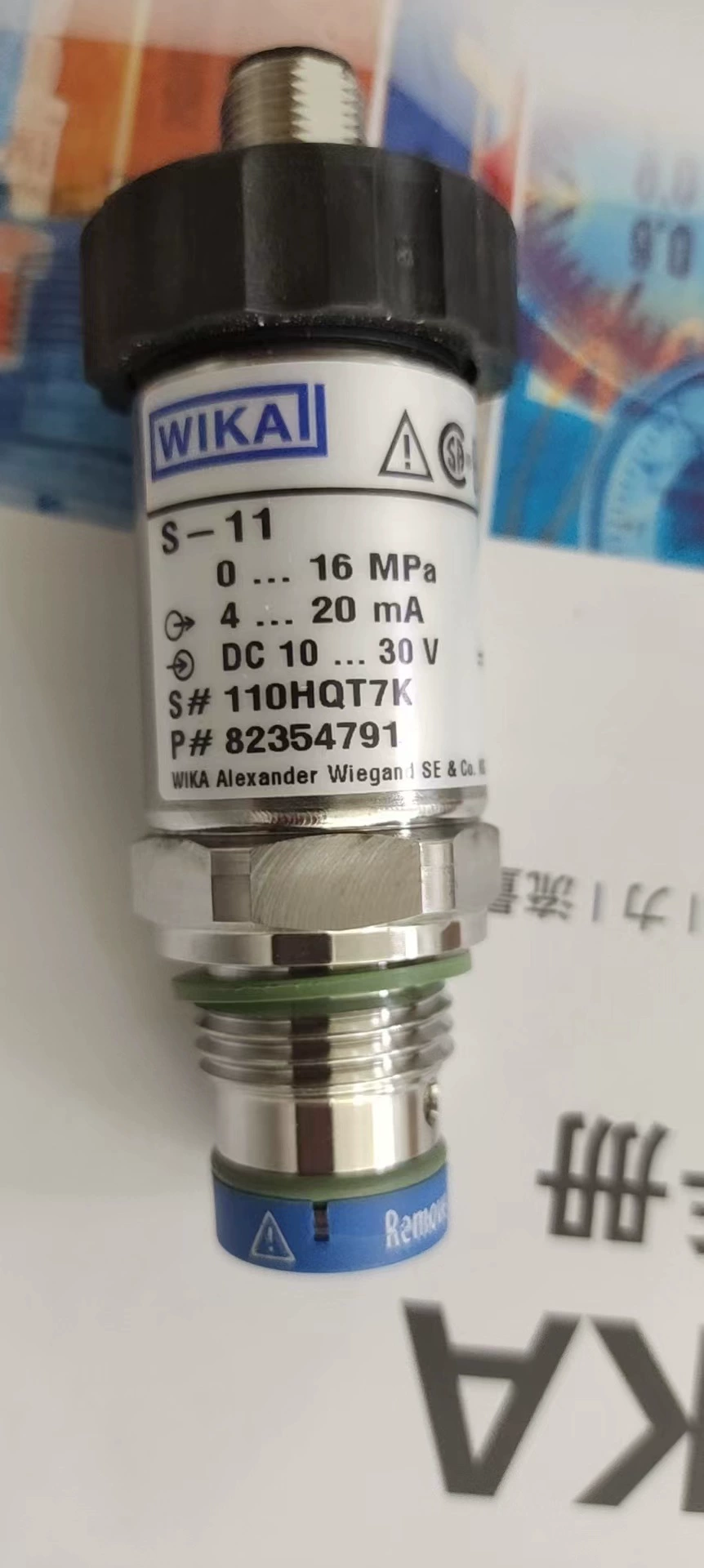 Пятно оригинальный немецкий Wika S-11 датчик давления диапазон 0.6MPA Резьба G1/2B WIKA поколения
