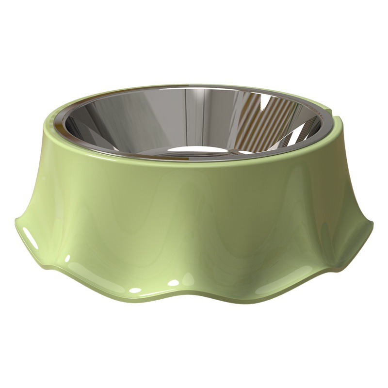 Tazón para gatos de acero inoxidable Z Tazón de comida para gatos de gran calibre Tazón de agua para perros y gatos anti-volcado Tazón de alimentación para mascotas Lote transfronterizo