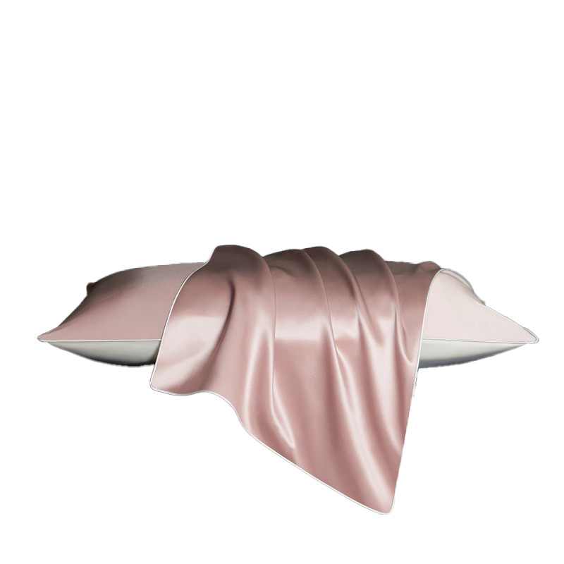 シルク枕カバー20匁桑蚕糸とテンセルの組み合わせ、封筒型シルク寝具、メーカー直販