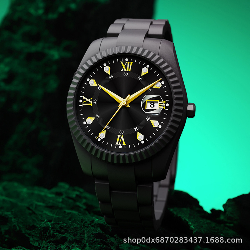 R-O-L-I-X Spot Men's Non-Mechanical Quartz Log Watch Fashion Casual Luminous High-End High-Value Outer