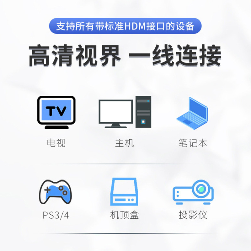 Hdmiハイビジョンケーブル19 0.05版4k 60hdmiケーブルパソコンテレビセットトップボックスプロジェクター中継ケーブル|undefined