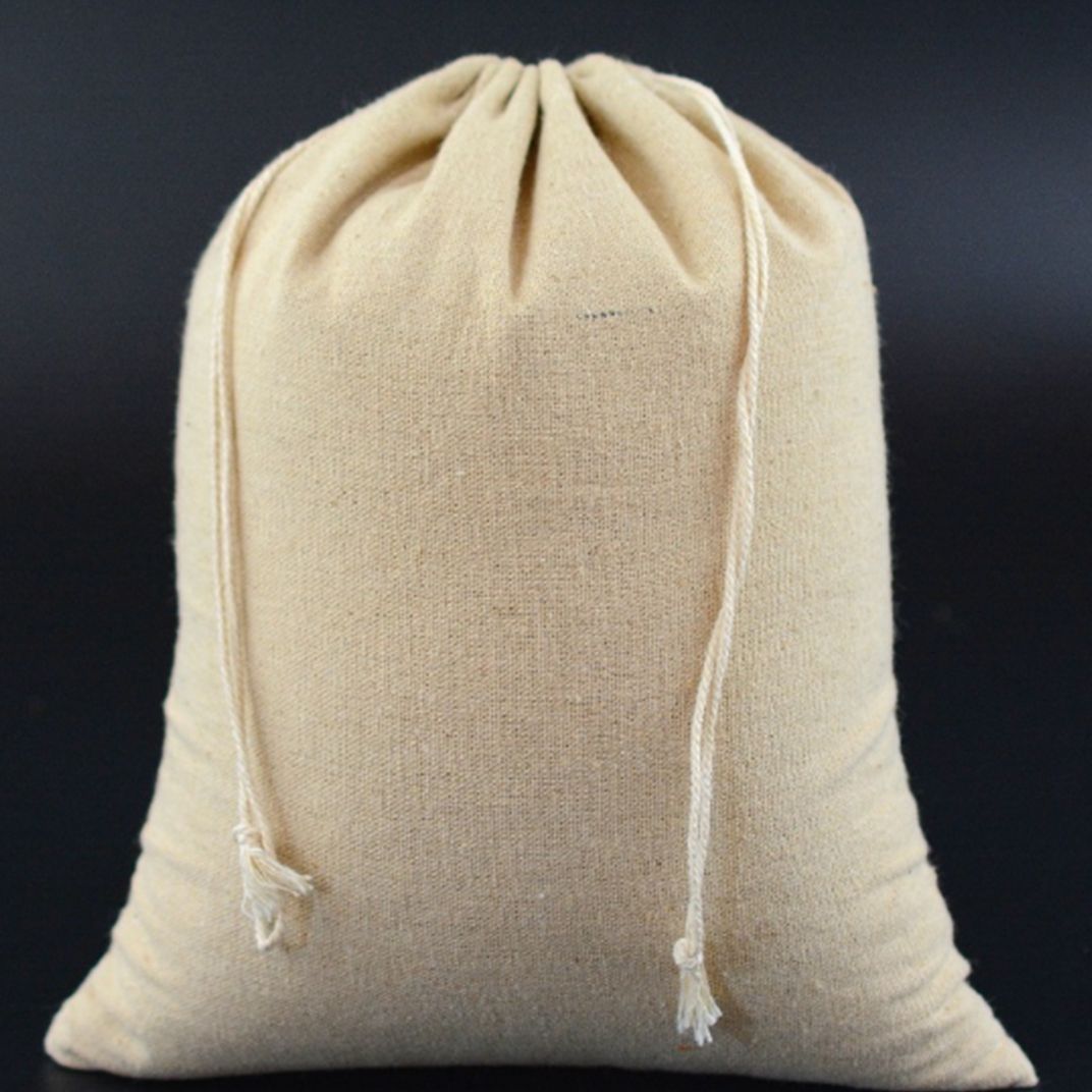 20*25CM新款时尚麻麻布束口袋 礼品首饰袋 拉绳袋批发