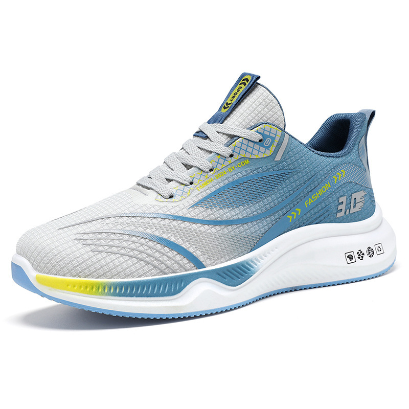 Calzado deportivo para hombre verano nuevo color a juego de moda zapatos casuales comercio exterior sneakers zapatos para hombre suela suave zapatos para correr ligeros