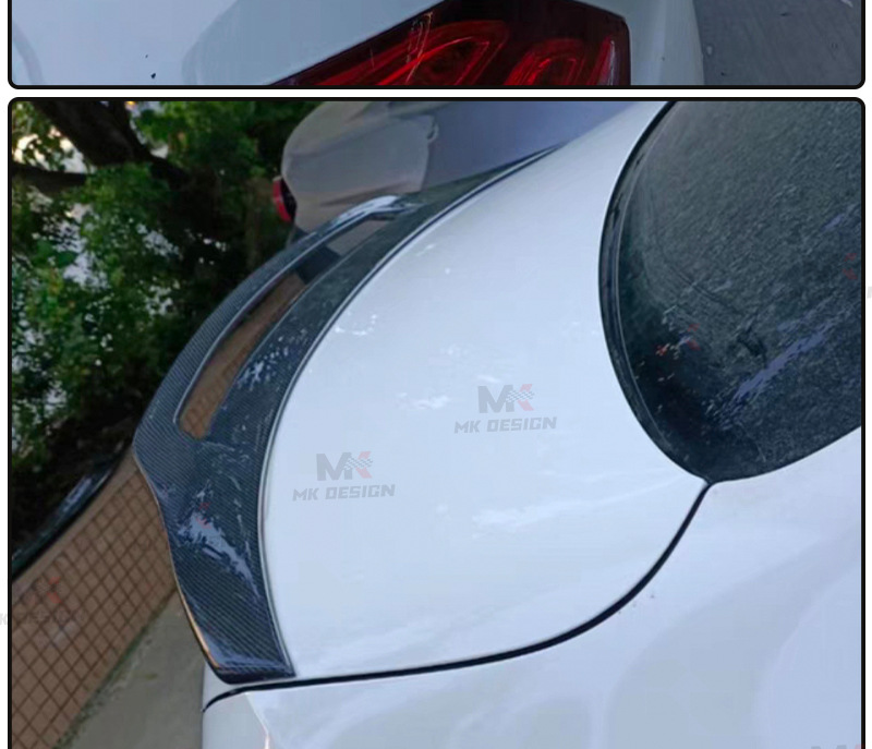 Suitable for 2015+ Mercedes-Benz C-Class W205 Carbon Fiber Modified Gt Style Rear Wing Spoiler Top Wing Fixed Wing