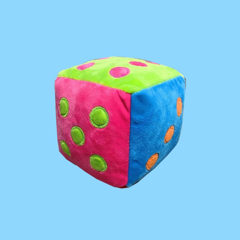 Digital sponge dice, big pillow, plush toy for kindergarten