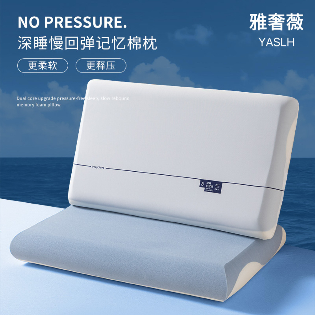 第二世代ホテル枕プロ ダブルコア ゼロプレッシャー スローリバウンド 深眠メモリーフォーム枕芯 ソフト枕 1組 首保護枕3