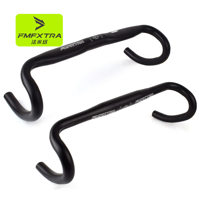 Bicicleta de carretera curvas coche aleación Aluminio cuerno para volar muerto flexión 31,8