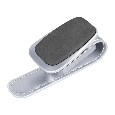 Cross-border suede car sun Car Glasses Clip/Bill Clip - gray