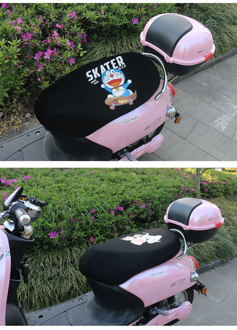 Electric Car Cushion Cover Heat Insulation Sun Protection Pedal Electric Motorcycle Cushion Cover Battery Car Cushion Cover Universal for All Seasons
