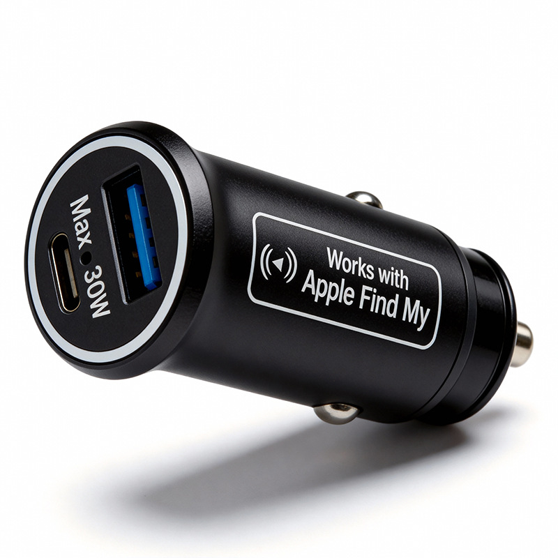 Cross-Border Smart Bluetooth Anti-Lost Device Car Locator Apple Android Dual-Port Fast Charging Anti-Theft Car Charger
