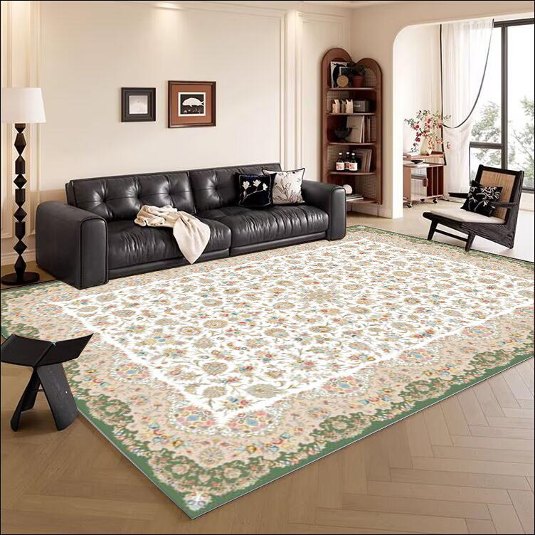 Turkish Ethnic Style Carpet Persian American Style Retro Living Room Sofa Coffee Table Carpet Home Bedroom Bedside Mat