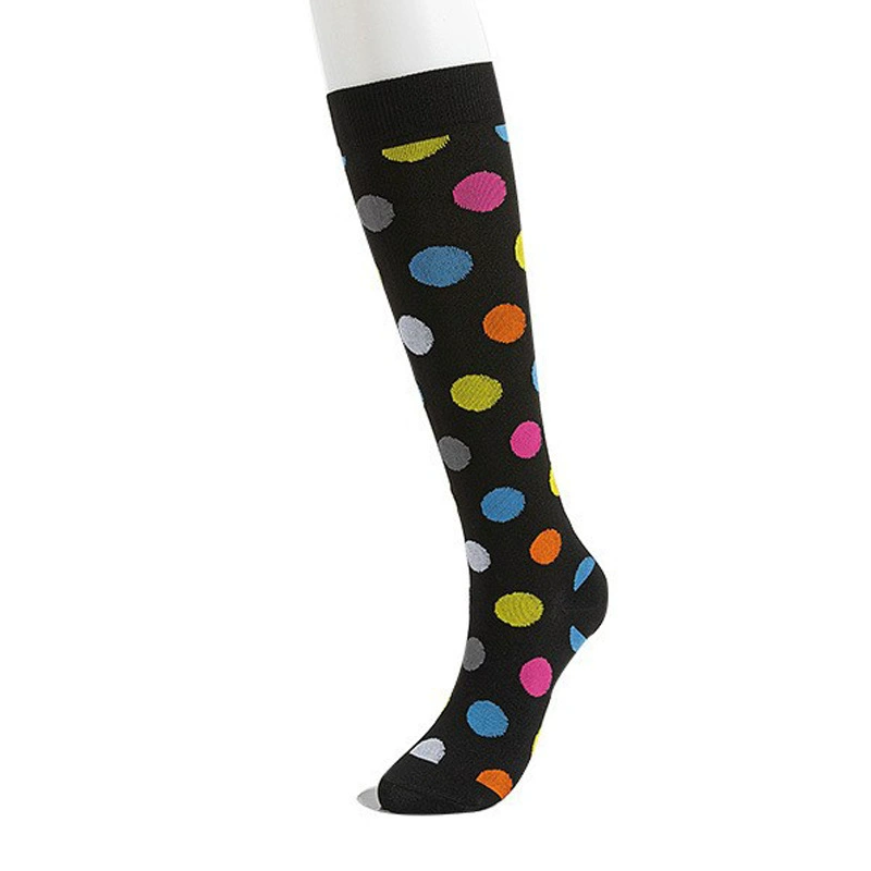 Compression Running Socks, Unisex Jacquard Knee-High Socks, Multiple Patterns, S/M & L/XL