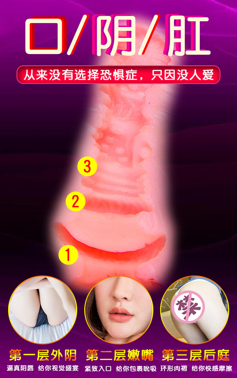 Manual Masturbation Cup with Soft TPE Sleeve, Deep-Throat Oral-Style Textured Insert, ABS Shell — detail image 13