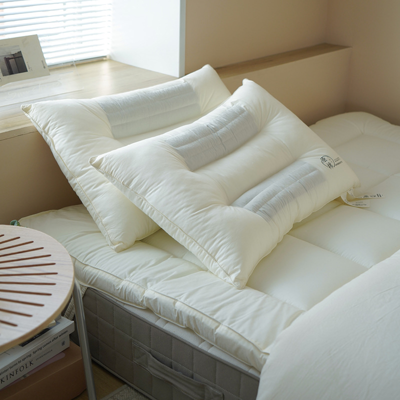 Estilo japonés de la madre y el niño de clase A cuello almohada Hotel piel-friendly cuello almohada núcleo hogar B & B almohada núcleo par