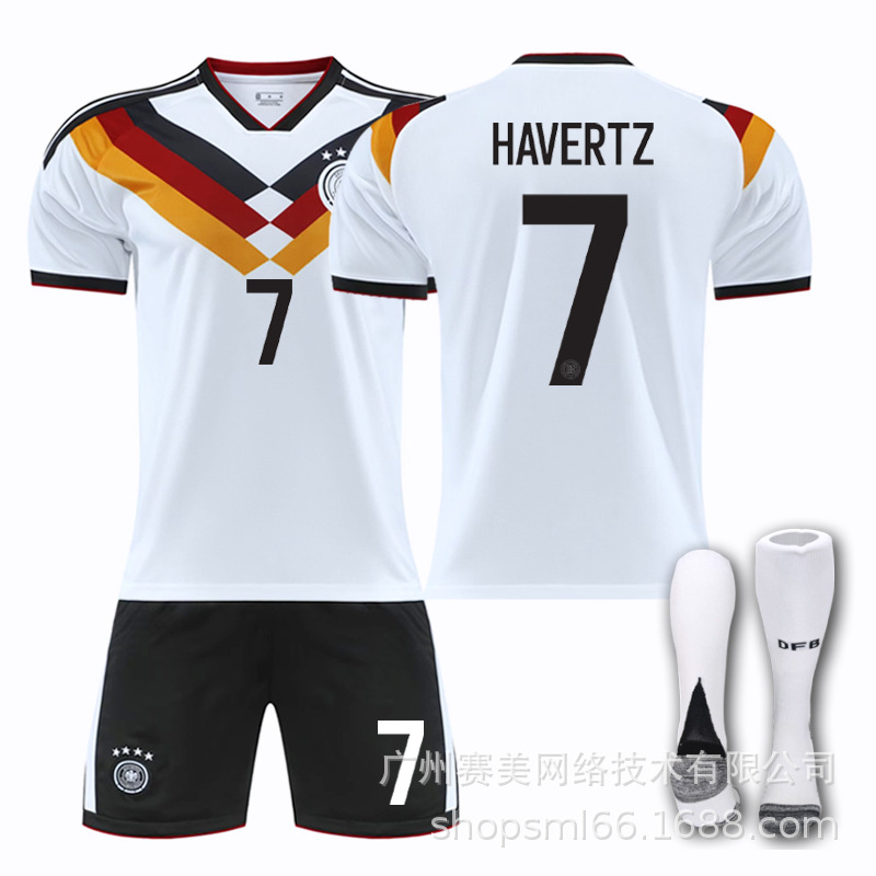 25-26 Selección nacional alemana No. 17 Wirtz Fútbol Trajes masculinos 8 Cross 13 Mueller Copa Mundial