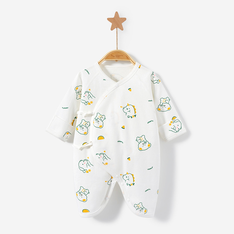 Ropa de bebé recién nacido Primavera, Otoño e Invierno recién nacido algodón monje base mariposa hombres y mujeres ropa de abrigo mono del bebé