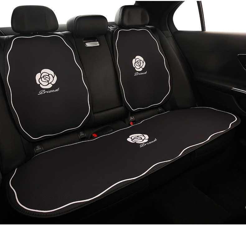 Camellia car seat cushion four seasons universal 2025 new seat cover breathable seat cushion car cushion lady god high sense
