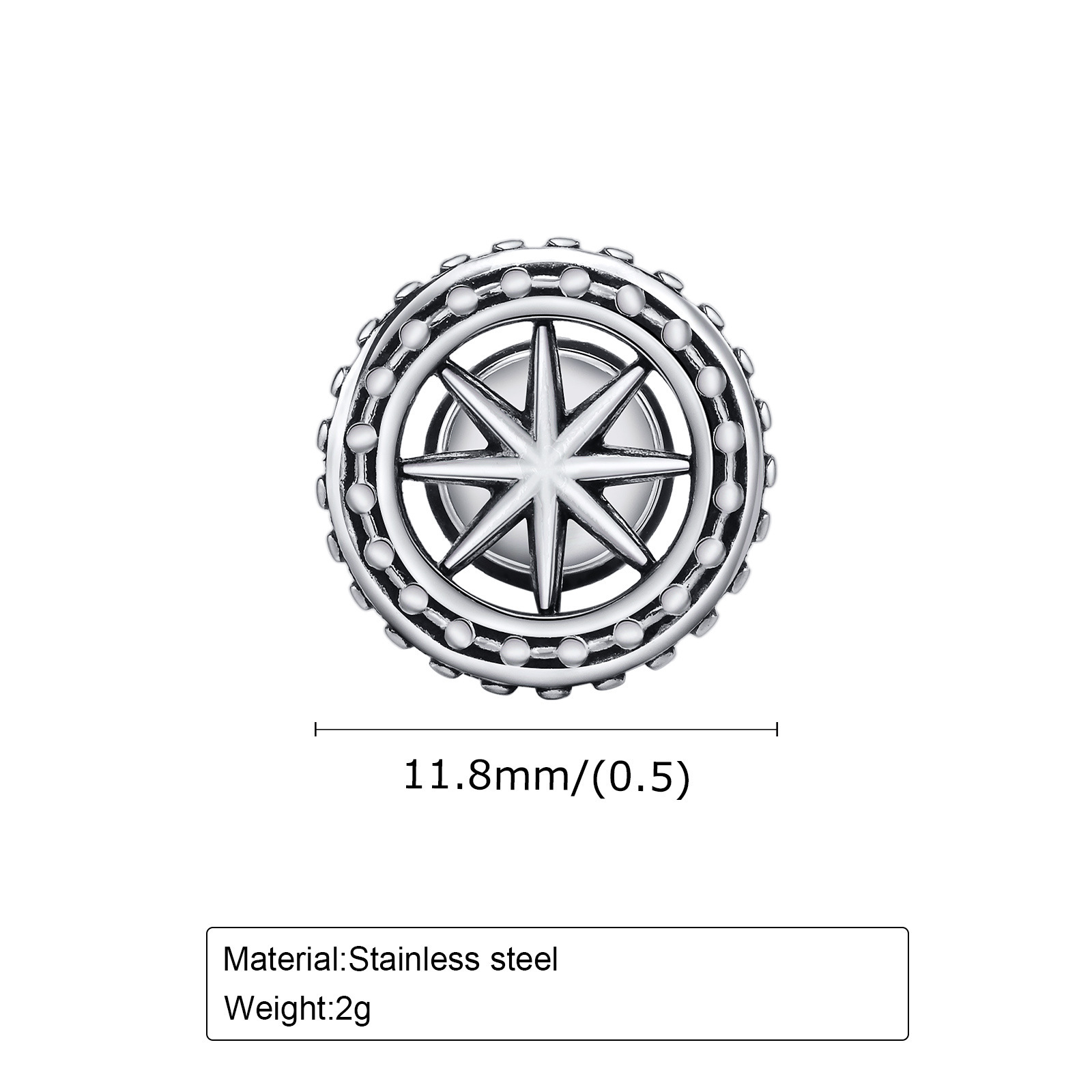 Minimalist Men's Stud Earrings In Stainless Steel For Daily Wear_voghion.com