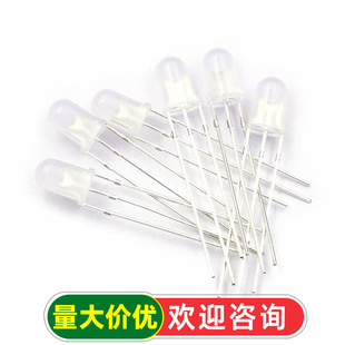 TELESKY 5mm �t�{��� �l����O�� LED�����_ �pɫ �F�� (10��)
