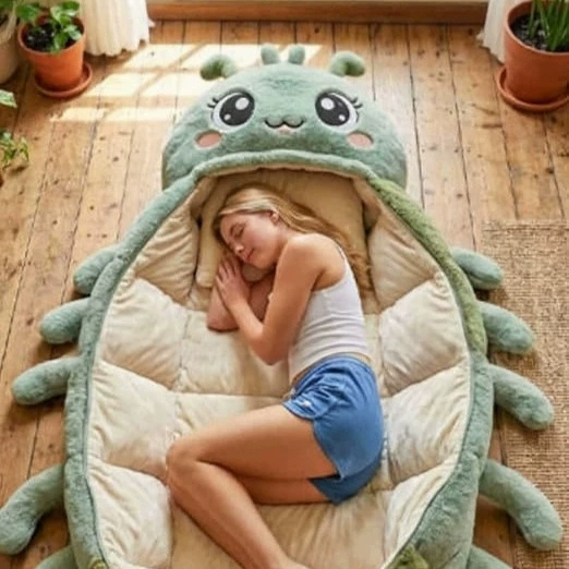 [Amazon Creative Portable Hugging Caterpillar Sleeping Bags毛毛虫睡袋]