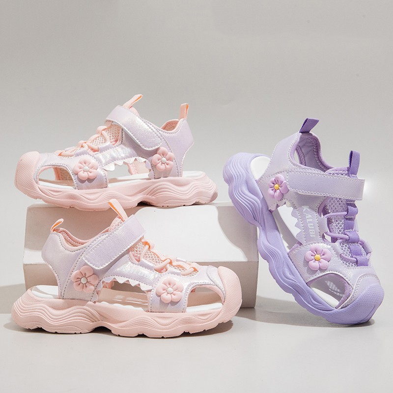 Niñas sandalias de verano 2026 nuevas sandalias dulces para niños moda zapatos casuales versátiles