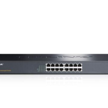 TP-LINK TL-SF1016S 16口百兆非网管交换机 钢壳机架型