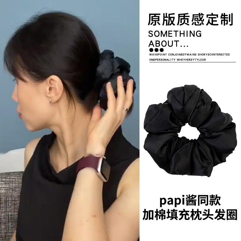 枕头睡眠大肠发圈女网红2025新款丸子头发绳超大号肥肠橡皮筋头绳|undefined