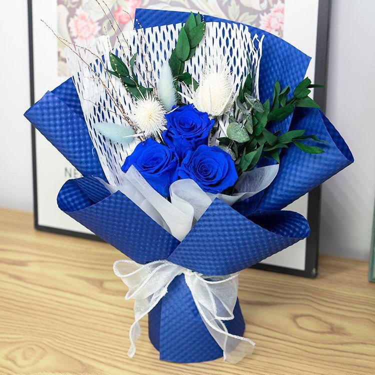 Ramo de rosas preservadas para profesores, regalo de San Valentín para amigos, ramo de flores preservadas de alta gama, venta al por mayor de fábrica