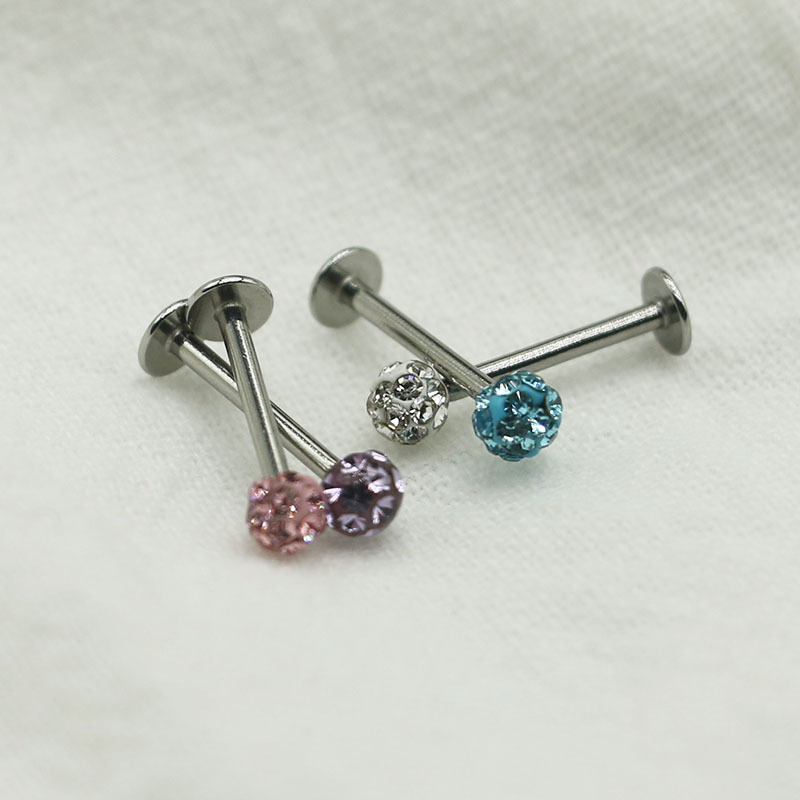 Simple Style Geometric Titanium Steel Polishing Tongue Nail 1 Piece