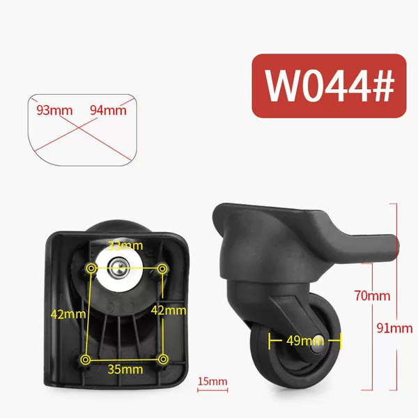 Factory Direct Sales Hot Selling Versatile Suitcase Universal Wheel New Accessories Suitcase Pulley Spot Wholesale Waterproof