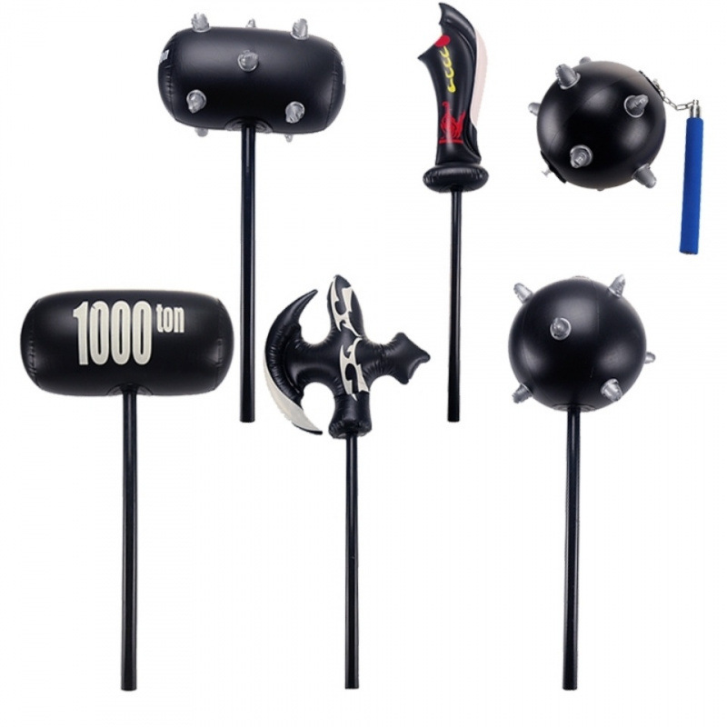 Hammer Balloon Wholesale Inflatable Toy Stick Thousand Tons Hard Handle Inflatable Hammer Meteor Hammer Thousand Tons Hammer New Factory Direct Sale