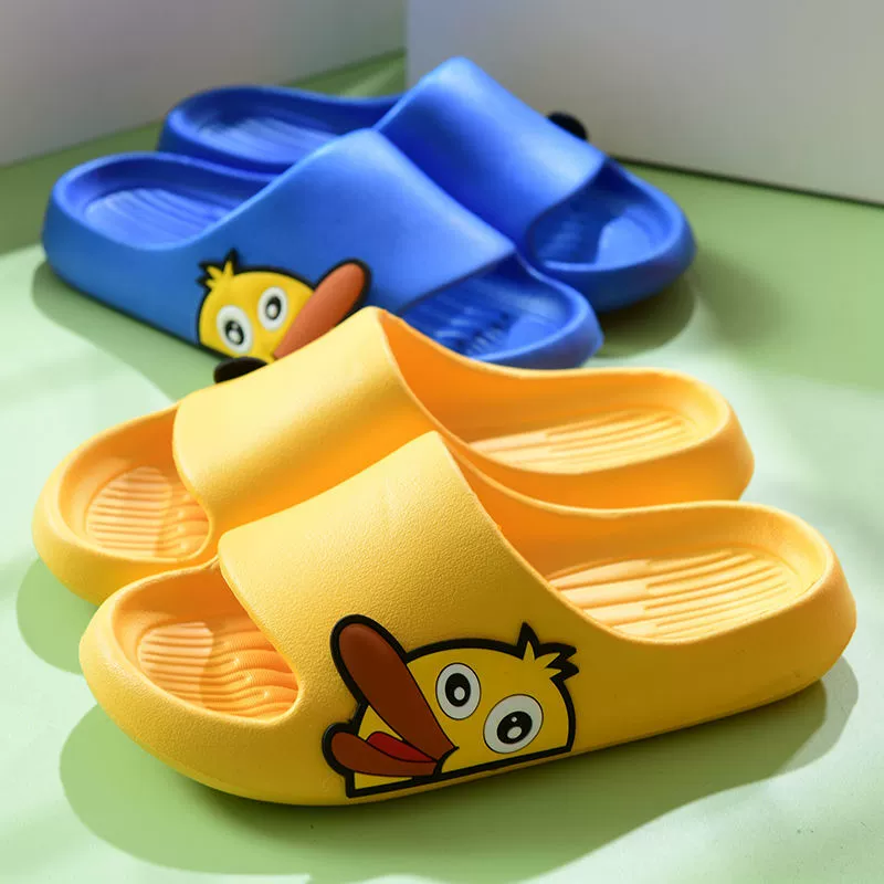 Детские тапочки для мальчиков, летняя верхняя одежда, Нескользящие домашние Нескользящие немые большие детские сандалии для купания и тапочки для девочек