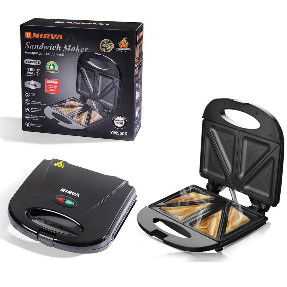 RAF transfronterizo 3 - en - 1 máquina de desayuno de waffles donut sándwich filete pan electromecánico galleta de torta horno de tostadora image 9