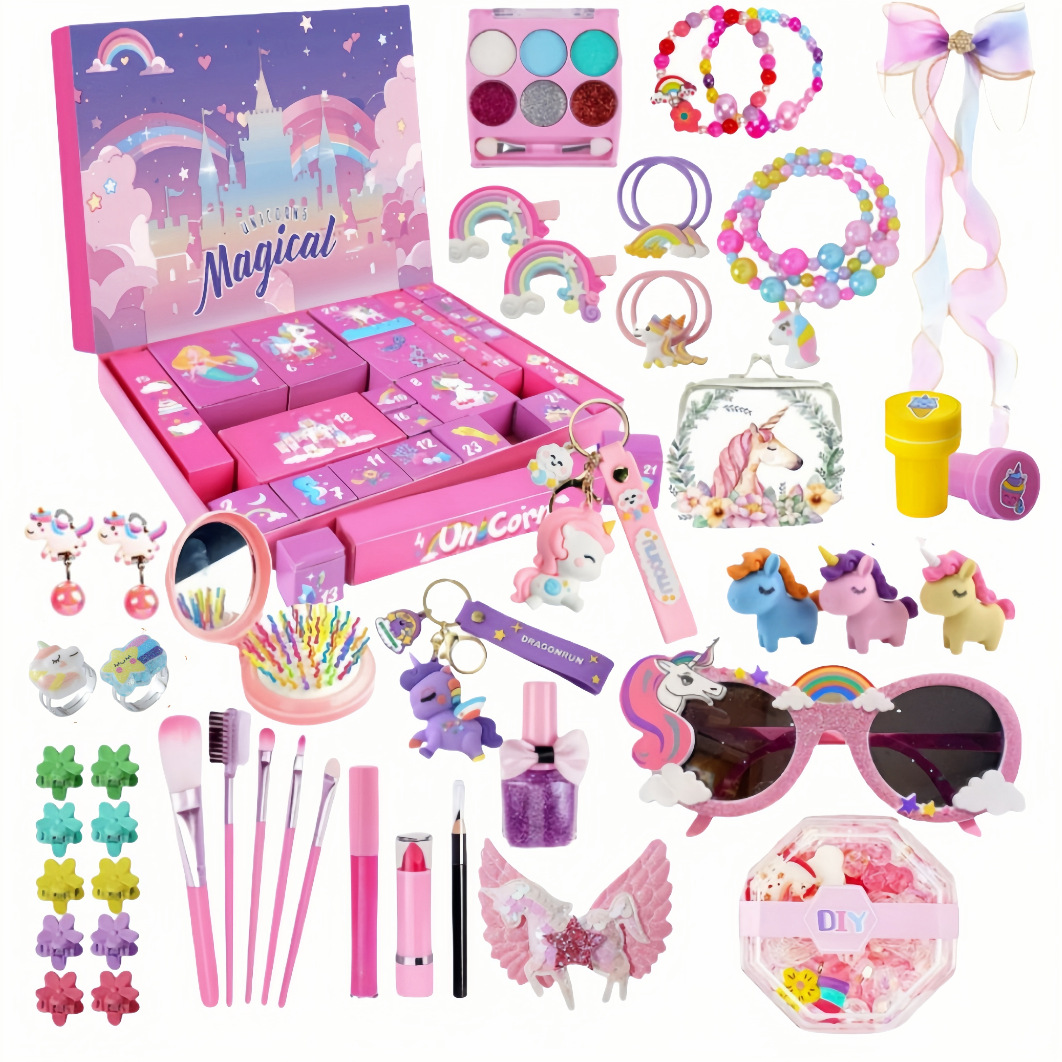 Caja ciega de Navidad transfronteriza descompresión de regalo de Fiesta infantil DIY mano lágrima Calendario de Cuenta regresiva caja ciega juguetes de Navidad image 5